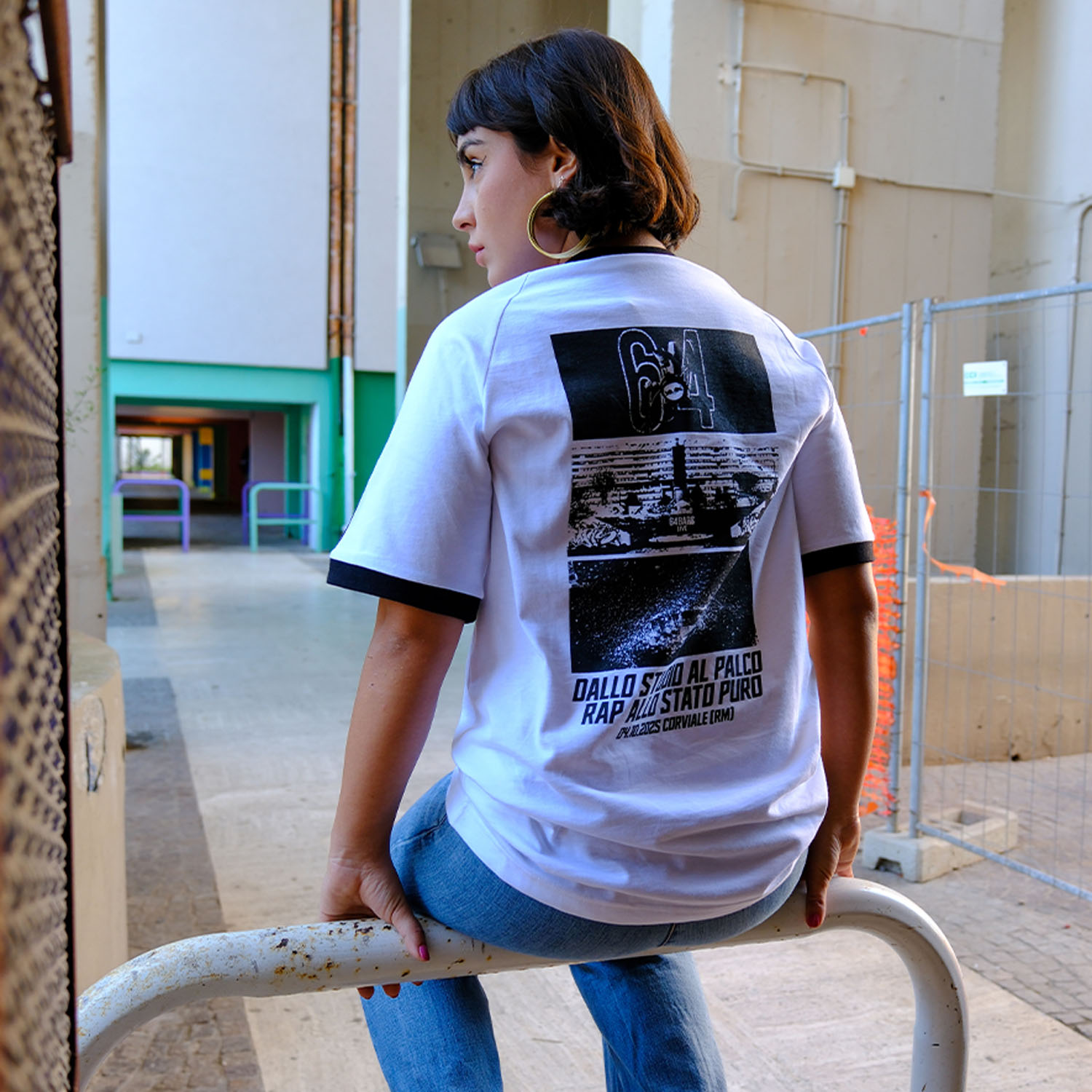 Red Bull 64 Bars Live x Adidas - T- Shirt Adicolor Classic 3 – Stripes (White)